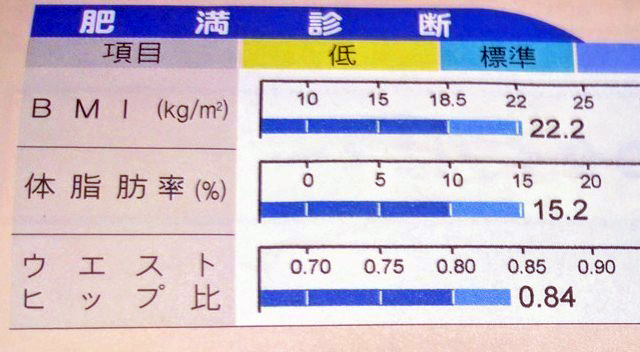 動ける体作り 体脂肪率の変化7/10